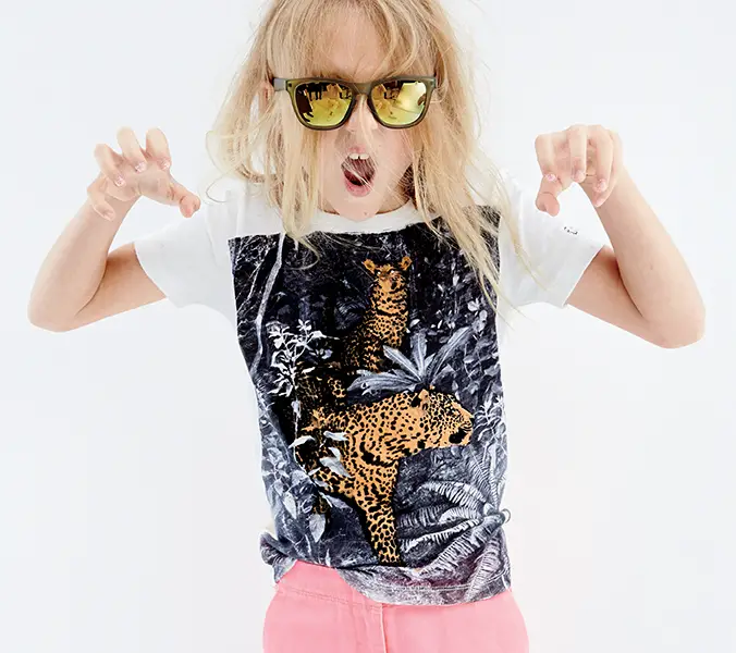 girl in tiger shirt