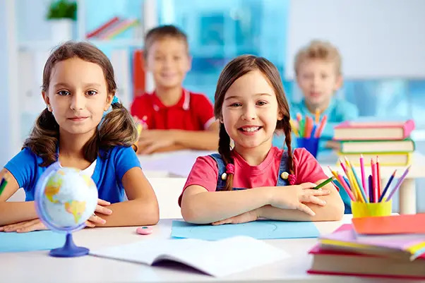 children at tutoring center