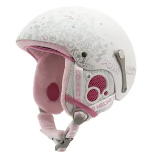 k2 shadown helmet in pearl white; junior ski helmet; junior snowboard helmet