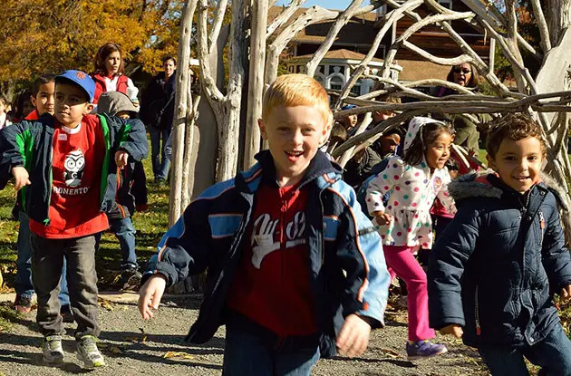 kids at opening day of grasshoppers grove