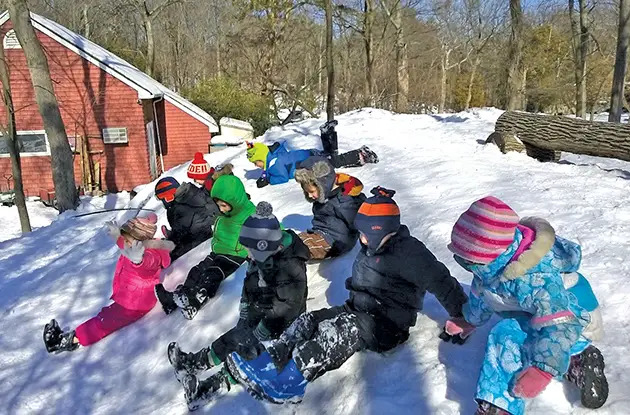 rye nature center snowy hill