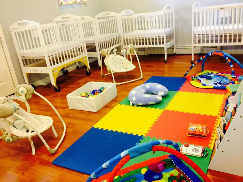 imfant room at little apple preschool