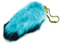 lucky rabbit foot key chain