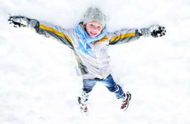 making-snow-angels