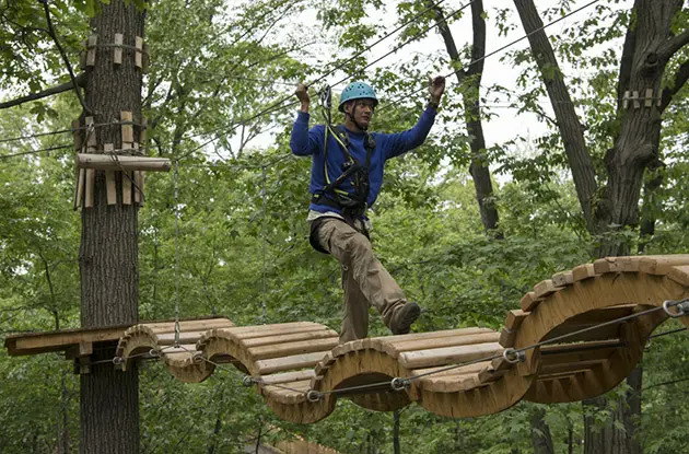 man on bridge