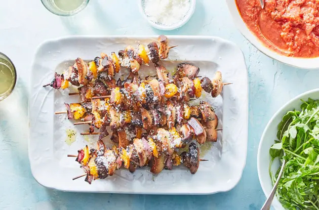 pizza skewers