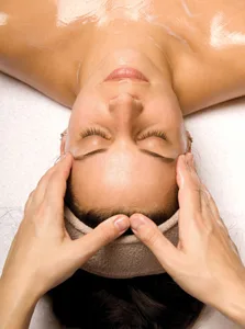 massage; woman in spa getting a massage