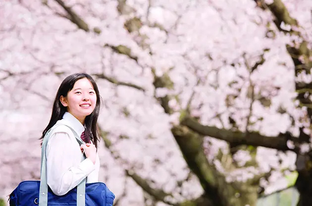 young girl in park