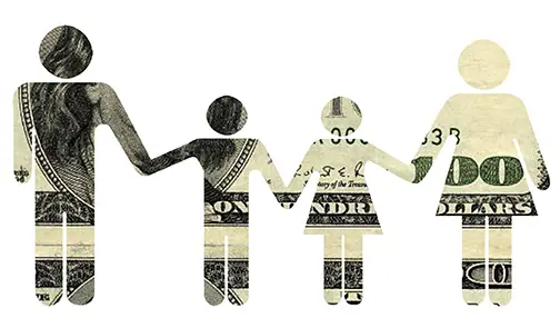 paper family made of money