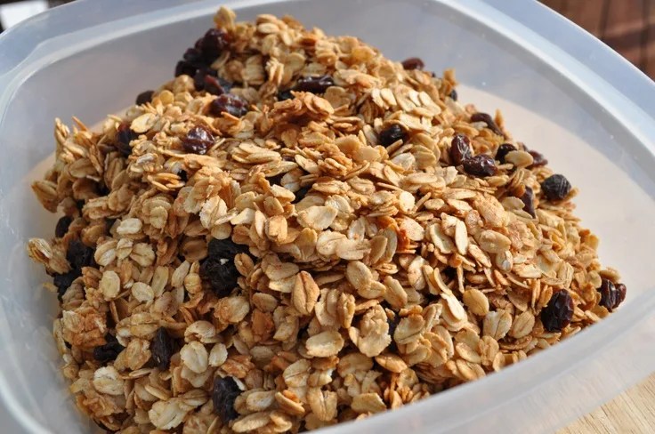 nut-free granola with raisins