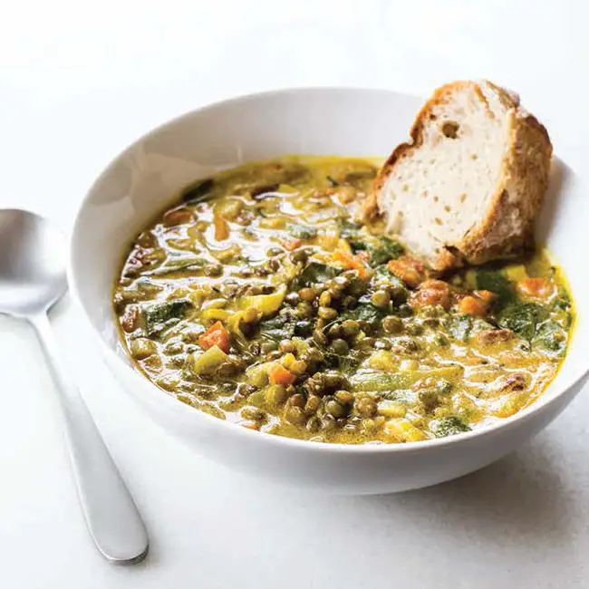 golden french lentil stew