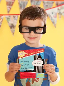 Superhero Printable Invitations; Courtesy One Charming Party