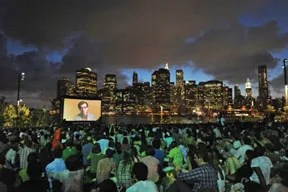 outdoor movie brooklyn