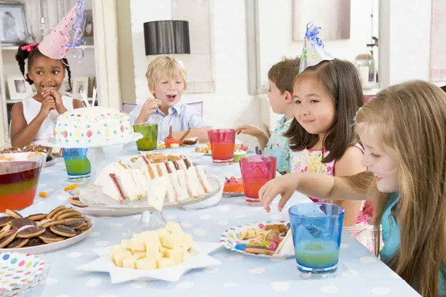 children at a birthday party