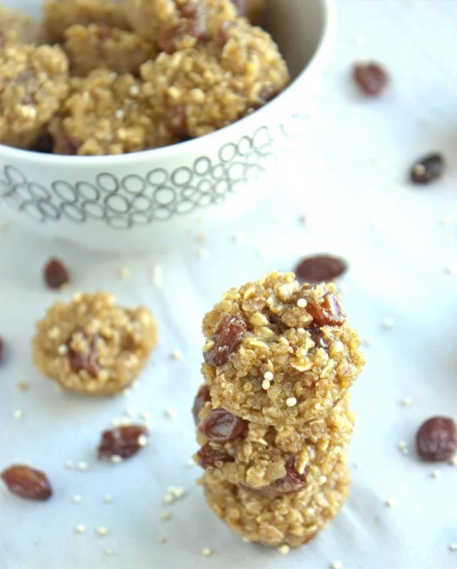 quinoa bites with raisins