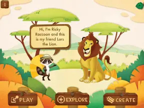 Ranger Rick Jr. app with Ricky Raccoon