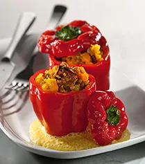 roasted stuffed bell peppers