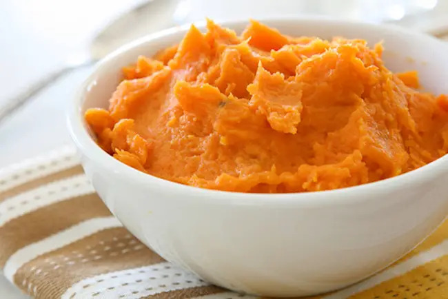 mashed sweet potatoes