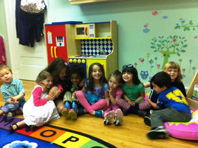 children in Rutgers Church's preschool program