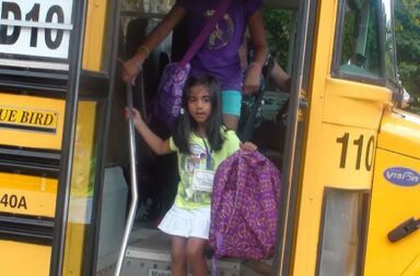 sarah-on-school-bus