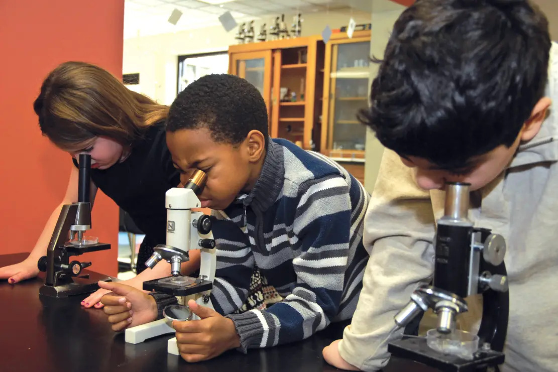 microscopes in science class