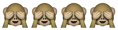 see no evil monkey emojis