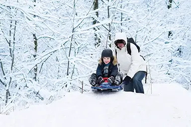 kids sledding safety