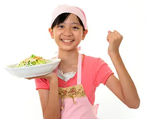 girl cooking