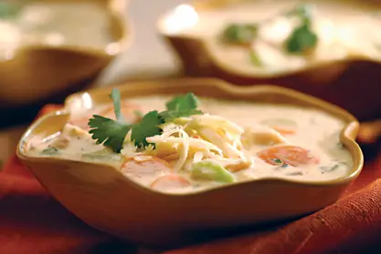 Southwest chicken and rice soup
