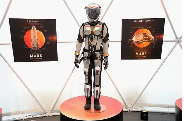 space suit from MARS on Nat Geo