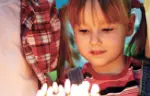 Girl with Birthday Cake