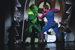 spider-man fighting the green goblin