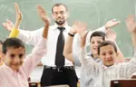 teacher in classroom with students