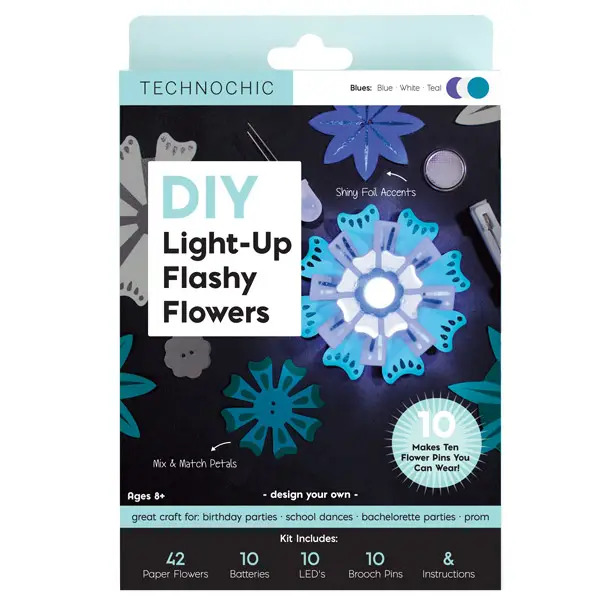 technochic flashy flowers kit