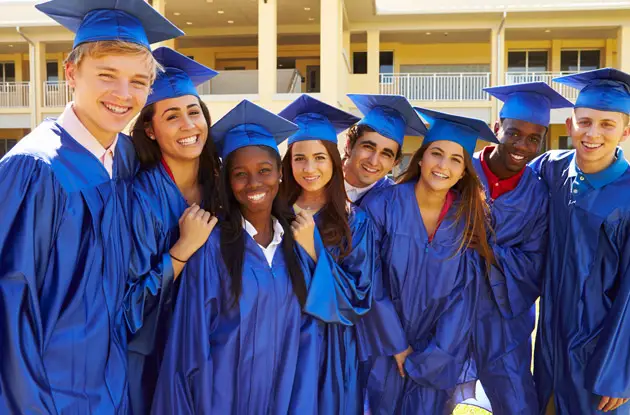 teens graduating from high school
