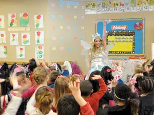 tooth fairy visits elementary school classroom