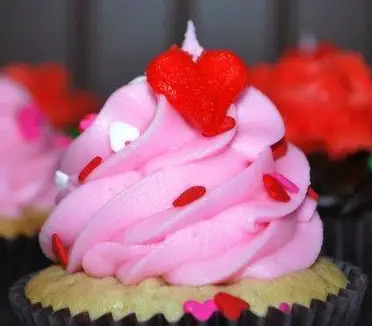 valentine's day cupcake