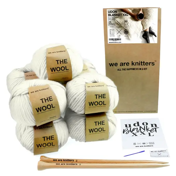 we are knitters udon xxl blanket kit