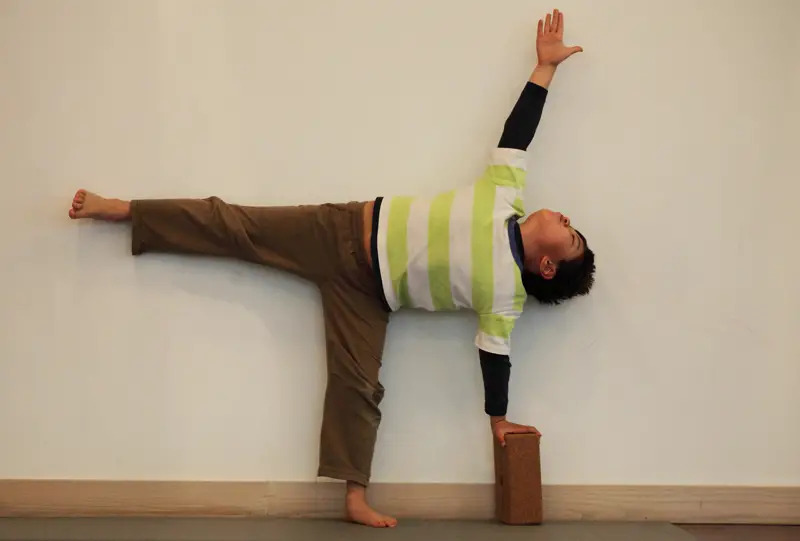 yoga half moon pose