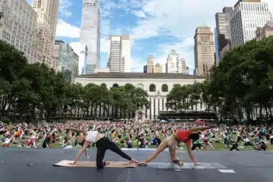 Bryant Park Yoga is Back This Summer