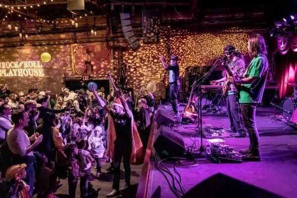 Children dressed in costumes for a concert