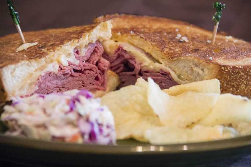 Corned beef sandwich for St. Patrick's Day