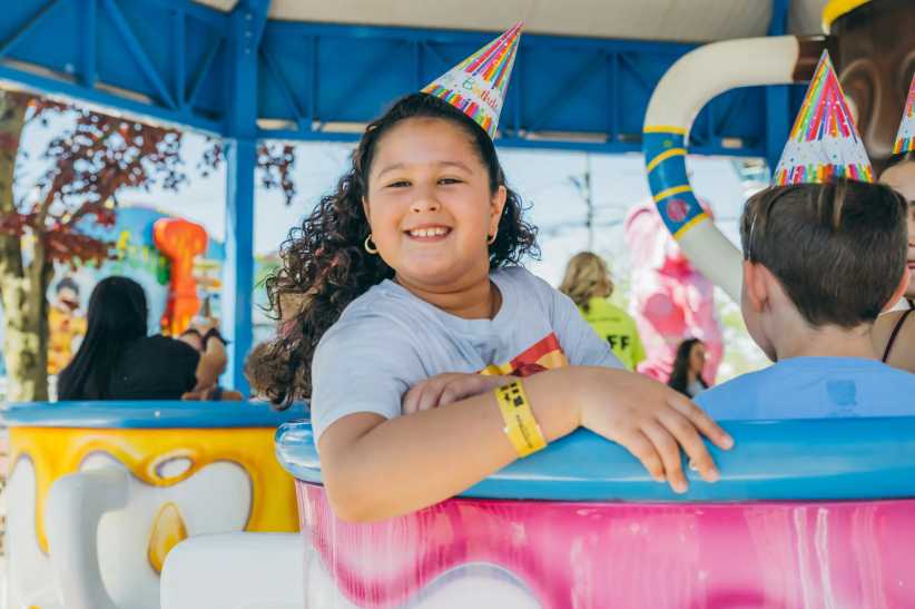 Adventureland features dozens of rides, a food court, restaurant, concession stands, two taverns, midway games, an arcade and more!