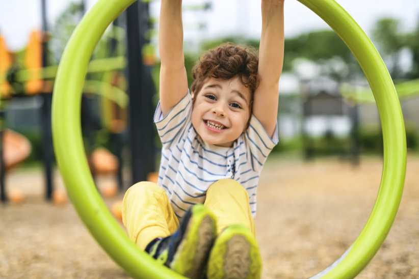 15 Best NYC Playgrounds for Kids & Families in 2026, A Happy kid on playground on summer season