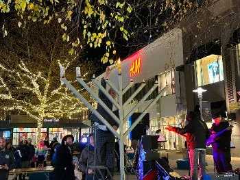Lighting of Giant Menorah on Hanukkah