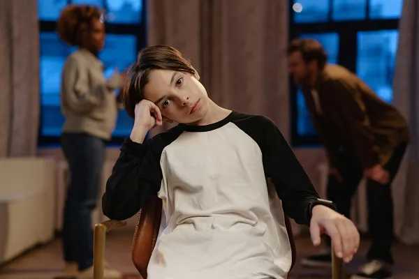 A child is stressed over his parents co-parenting.