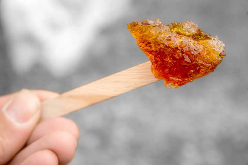 Fresh snow edible treats. Snow maple syrup candy