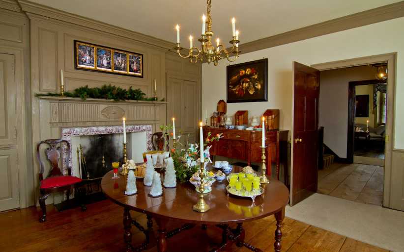 Dining room at Van Cortlandt Manor, part of the American Revolutionary Trail in Westchester