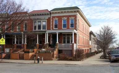 Beautiful brick homes in Windsor Terrace, Brooklyn