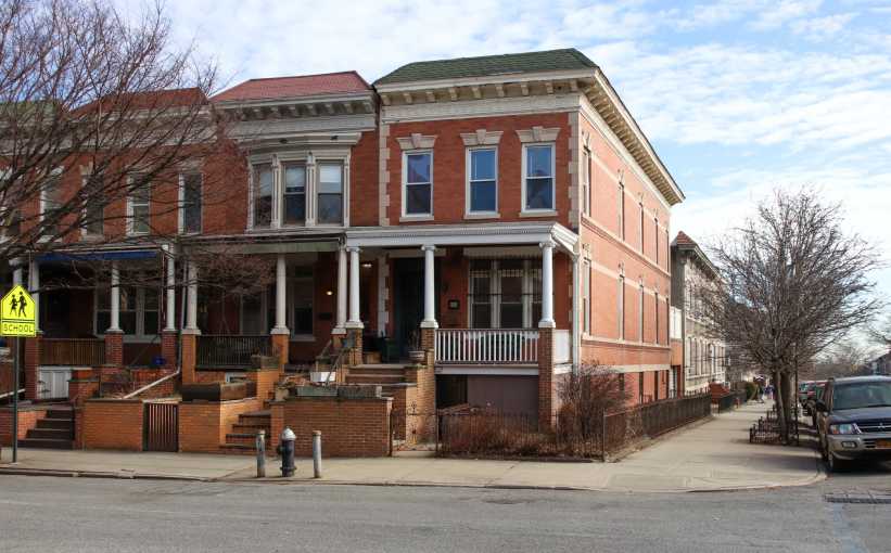 Beautiful brick homes in Windsor Terrace, Brooklyn
